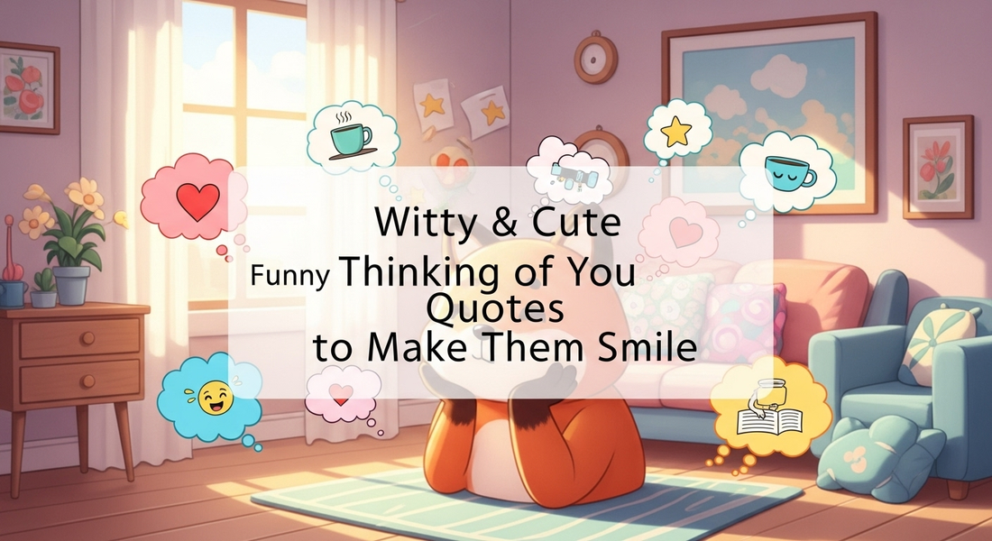 Witty & Cute Funny Thinking of You Quotes to Make Them Smile