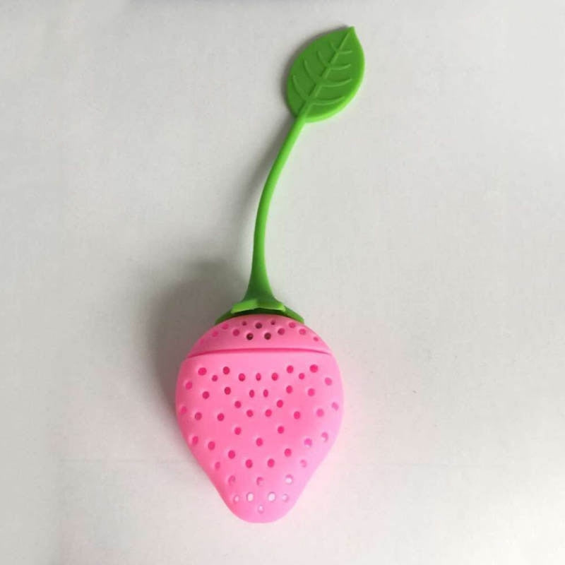 1pc Strawberry Tea Infuser Stainless Steel Tea Ball Leaf Tea Strainer for Brewing Device Herbal Spice Filter Kitchen Tools